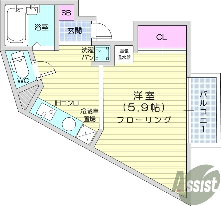 1R、IHクッキングヒーター、温水洗浄便座、照明器具