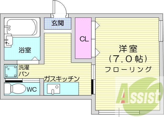 バストイレ別、室内洗濯機置き場、温水洗浄便座