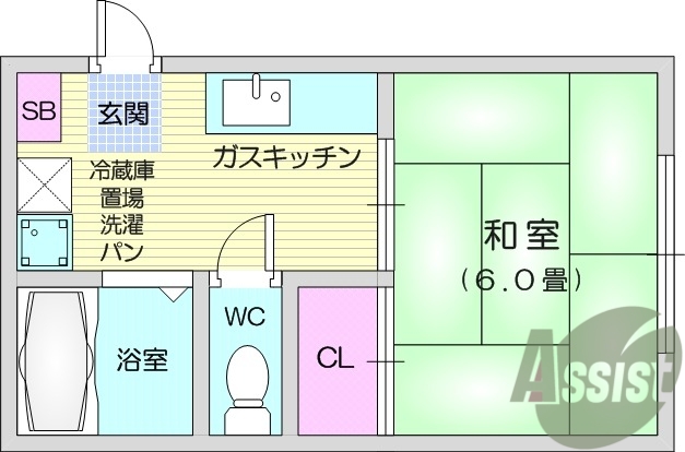 1階の間取り図