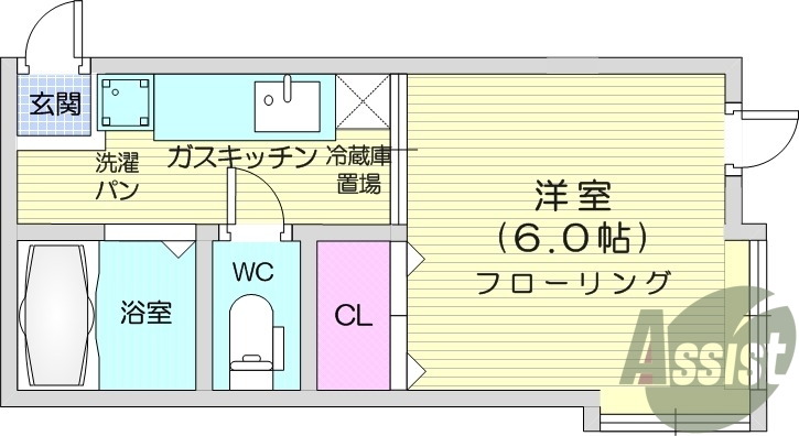 1階の間取り図