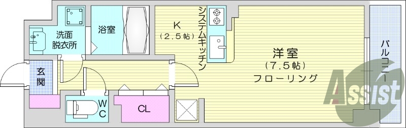 1K、追い焚き機能付き、エアコン付き、温水洗浄便座