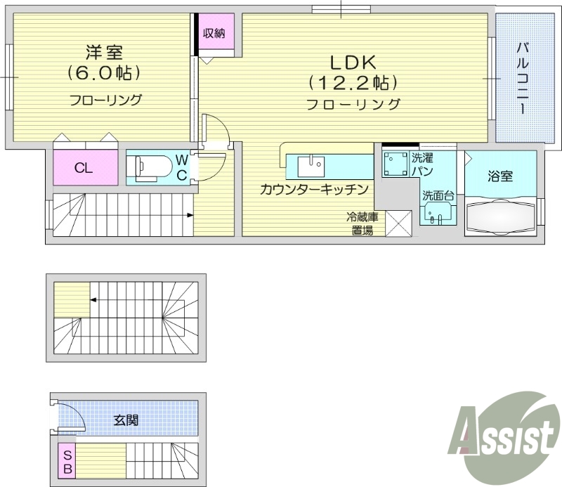 シャンプードレッサー、モニター付きインターホン、エアコン