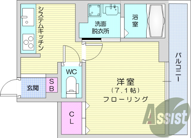 1K、温水洗浄便座、24時間セキュリティー