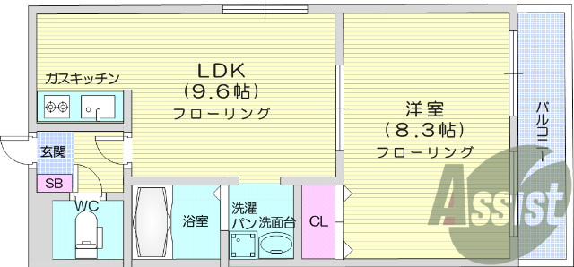 １ＬＤＫ、追い焚き、ＢＳ、インターネット無料