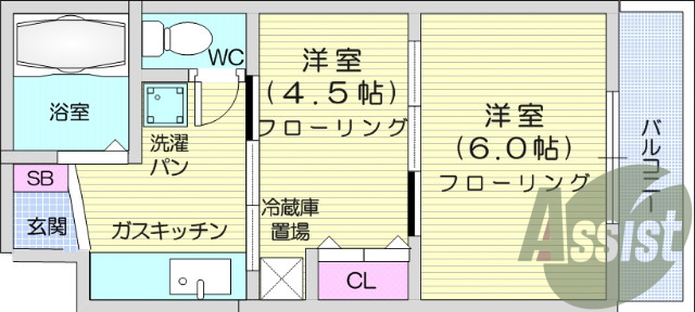 お写真は208号室のものです。参考にしてくださいませ。