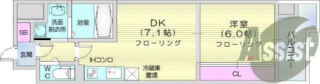 1DK、防犯カメラ、ペット可、エアコン、システムＫ、ＡＬ