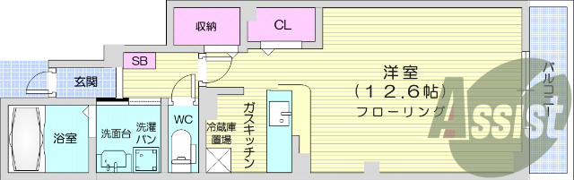 1K、浴室乾燥機、温水洗浄便座、南向き、TVインターホン