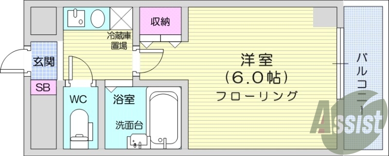 お写真は206号室のものです。参考にしてくださいませ。