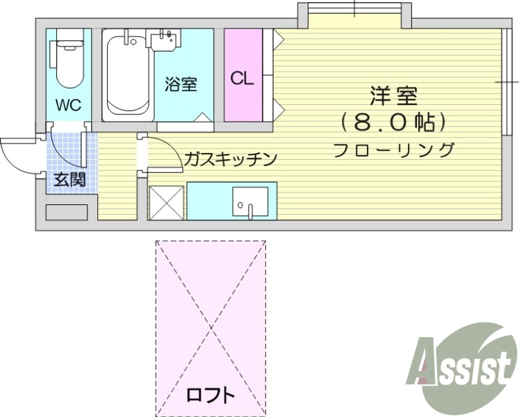 1階の間取り図