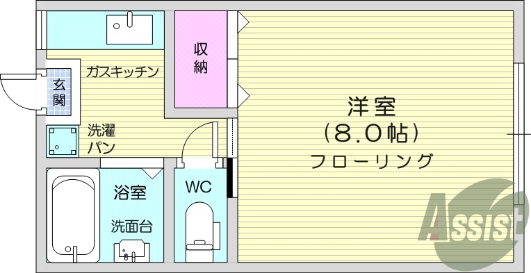 1階の間取り図