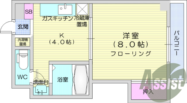１Ｋ、Ｂ・Ｔ別、インターネット無償、温水洗浄便座