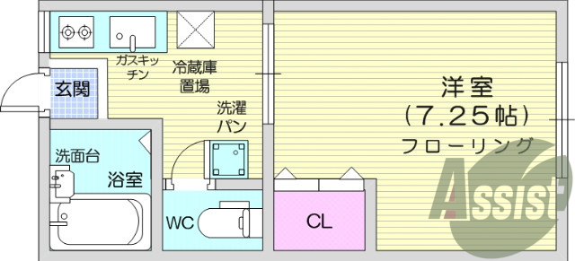 1階の間取り図