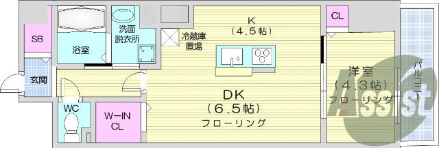 １LDK、浴室乾燥機、追い焚き、独立洗面台、温水洗浄便座