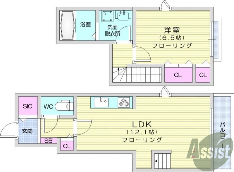１LDK、エアコン、追い焚き機能、温水洗浄便座