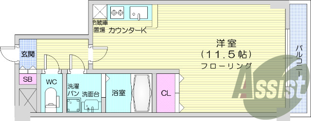 1R、ペット相談、オートロック、宅配ボックス