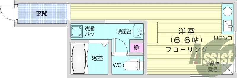 1R、インターネット使用料無料、宅配ボックス、温水洗浄便座付