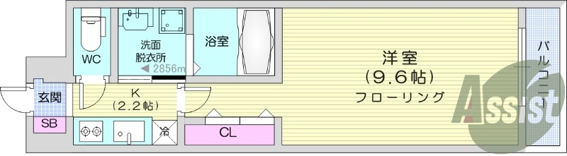 1K、防犯カメラ、宅配ボックス、インターネット使用料無料