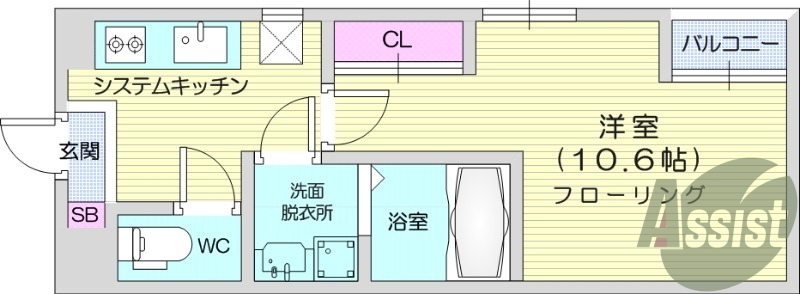 エアコン、ネット無料、洗面脱衣所、収納、浴室乾燥機
