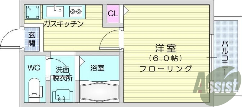 2階の間取り図