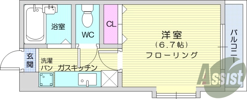 1階の間取り図