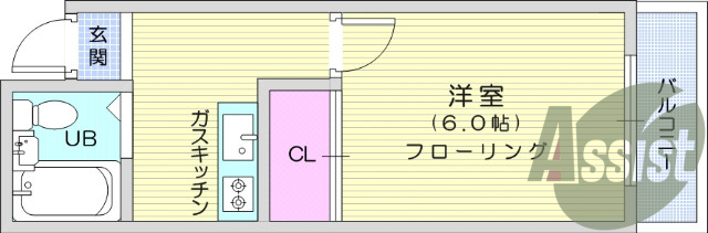 6階の間取り図