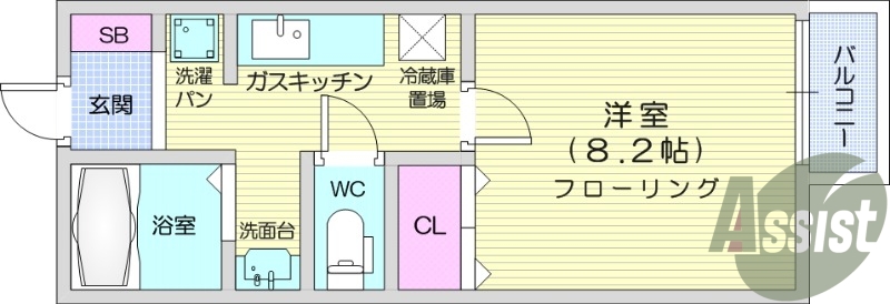 1K、日当たり良好、温水洗浄便座、浴室乾燥機、ペアガラス