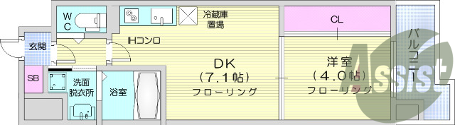 1DK、防犯カメラ、ペット可、エアコン、システムＫ、ＡＬ