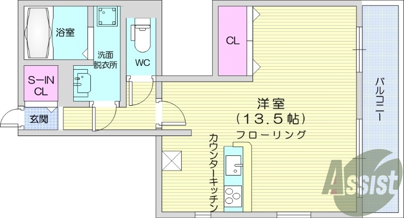 1R、バストイレ別、追い炊き機能、ウォシュレット