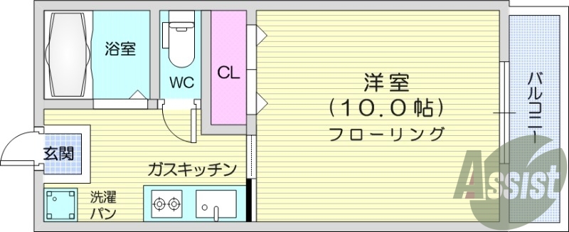 1K、ウォッシュレット、モニター付きインターホン