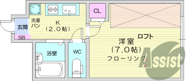 お写真は102号室のものです。参考にしてくださいませ。