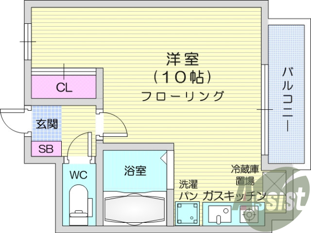 ワンルーム、オートロック、インターホン、エレベーター