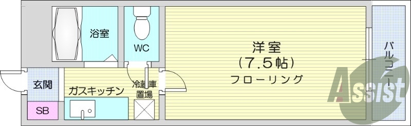 1階の間取り図