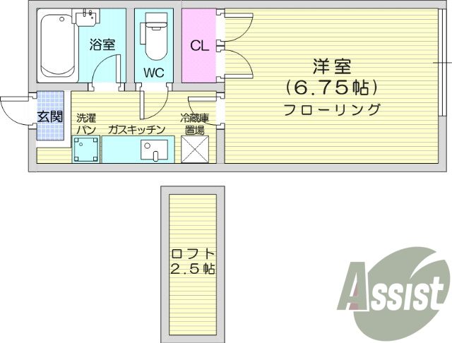 1K、モニター付きインターホン、ウォシュレット、日当たり良好