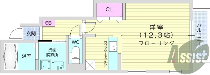 1K、追い焚き、温水洗浄便座、南向き、浴室乾燥機、エアコン