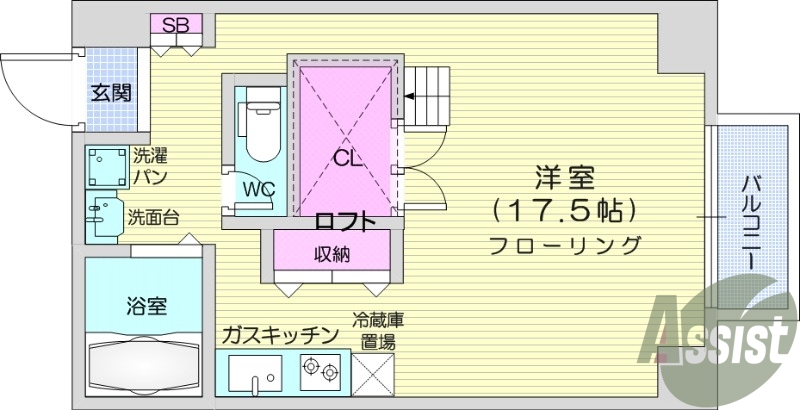 １R、外断熱マンション、眺望良好、陽当たり良好、エアコン付き