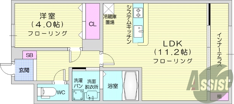 1LDK、ペット可、浴室乾燥機、追い焚き、宅配ボックス