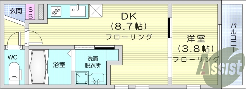 1LDK、ペット相談、ネット料不要、宅配ボックス