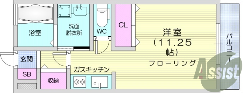 ワンルーム、エアコン、オール電化、脱衣洗面所、温水洗浄便座