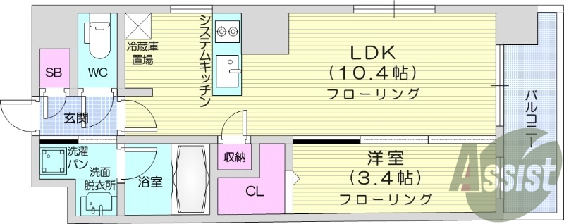 10階の間取り図