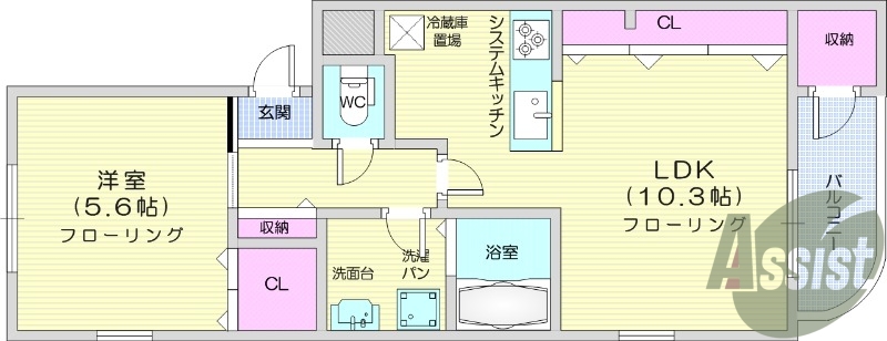 1ＬＤＫ、エアコン、独立洗面台、トランクルーム
