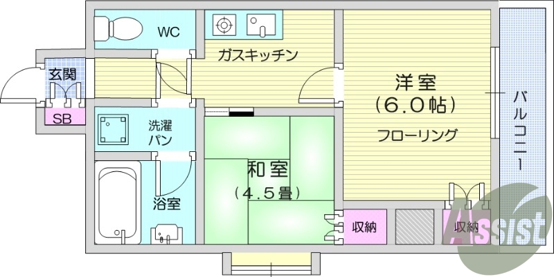 ２K、ペット相談（猫一匹のみ）、温水洗浄便座