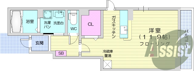 １R、追い炊き付、浴室乾燥機、TVインターホン