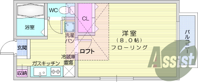 2階の間取り図