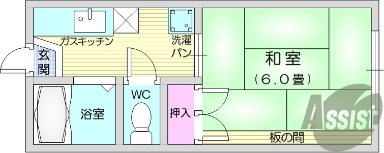 2階の間取り図