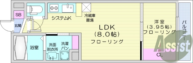 1LDK、オートロック、追い焚き機能、浴室乾燥機、エアコン