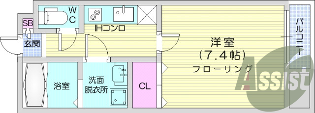 B・T別、追焚機能、洗面所独立、システムキッチン。