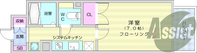 １ｋ、温水洗浄付き便座、ＩＨコンロ、エアコン、室内洗濯パン