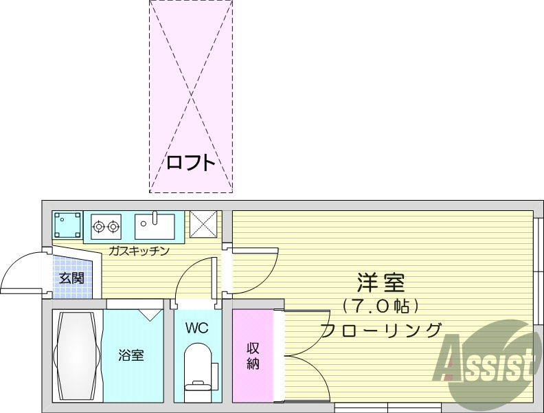 1階の間取り図