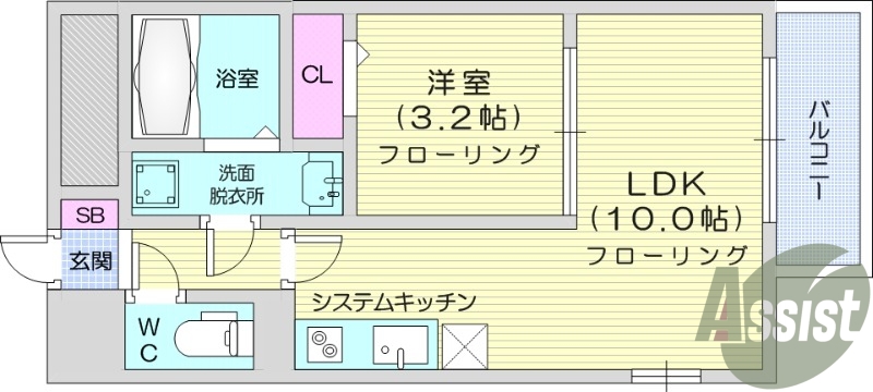１LDK、防犯カメラ、エアコン、ネット無料