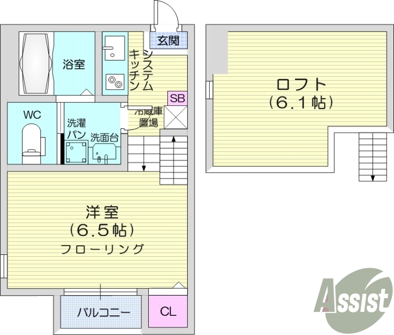 1K、インターネット使用料無料、追い焚き機能あり。